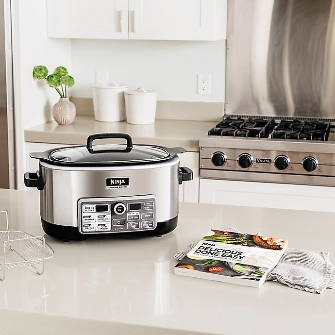 slide 4 of 7, Ninja Cooking System Slow Cooker with Auto-IQ, 6 qt