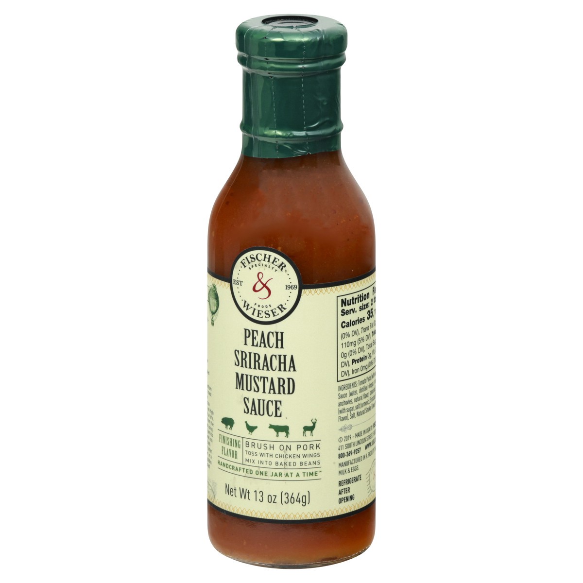 slide 6 of 13, Fischer & Wieser Peach Sriracha Mustard Sauce 13 oz, 13 oz