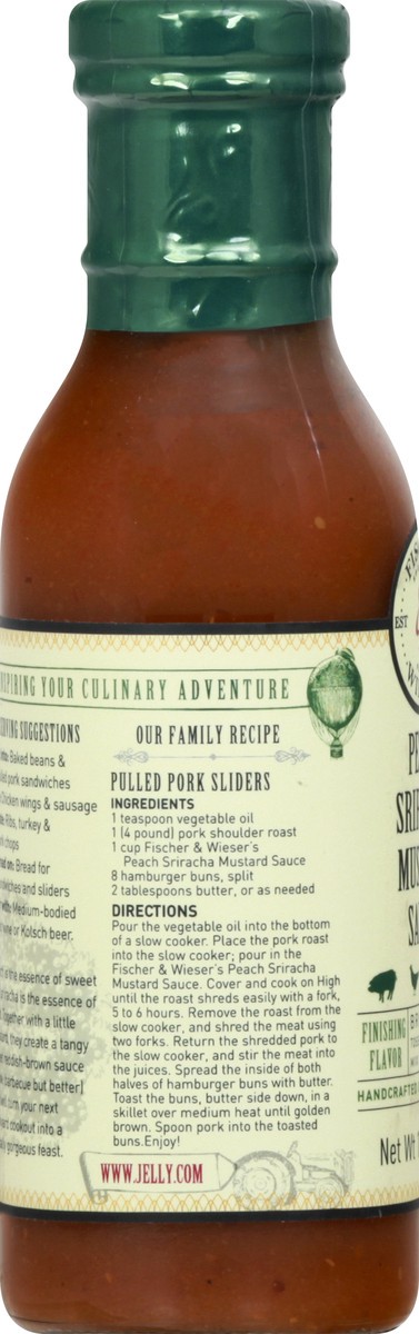 slide 2 of 13, Fischer & Wieser Peach Sriracha Mustard Sauce 13 oz, 13 oz