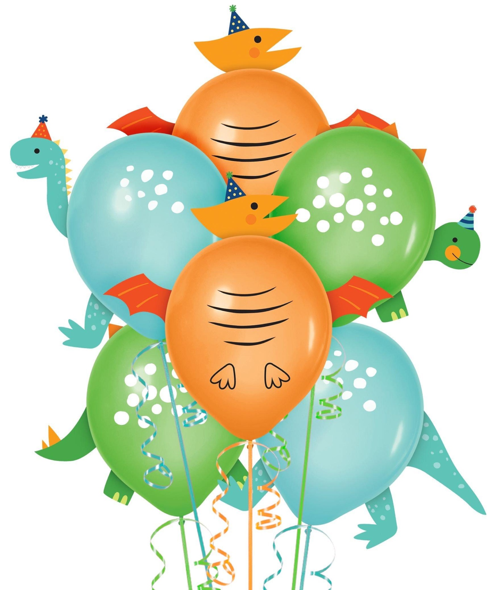 slide 1 of 1, Party City Dino Mite Balloon Decorating Kit, 6 ct