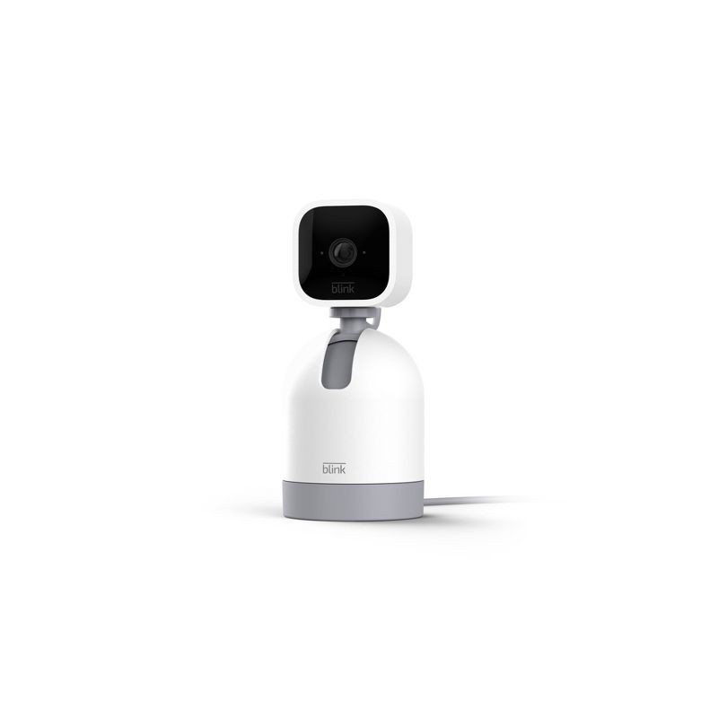 slide 3 of 5, Amazon Blink Mini Pan-Tilt Alexa-Enabled Indoor Rotating Plug-In Smart Security Camera - White, 1 ct