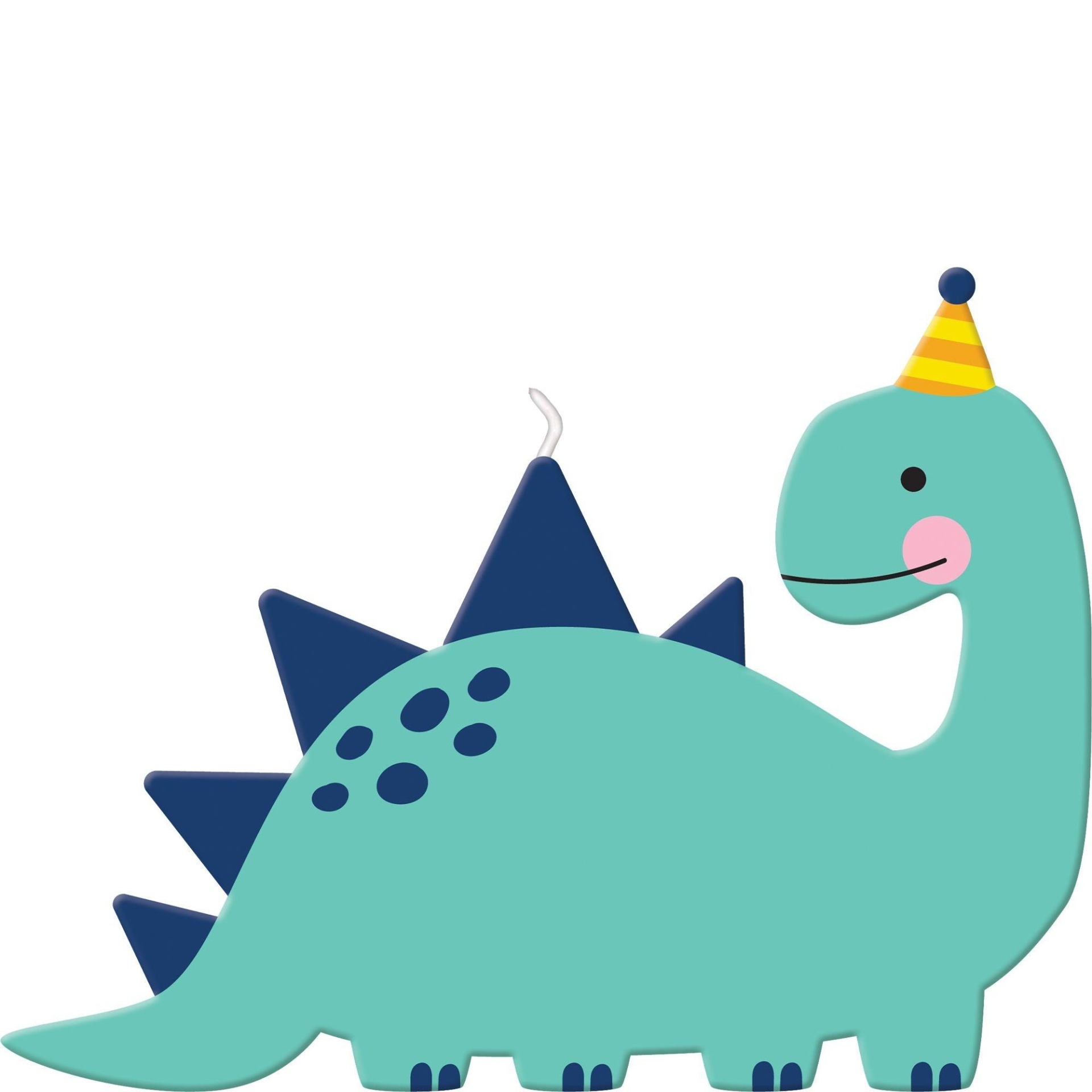slide 1 of 1, Party City Dino Mite Dinosaur Birthday Candle, 1 ct