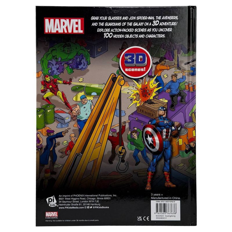 slide 3 of 5, Marvel Look and Find 3D Activity Book with 3D Glasses (Hardcover), 1 ct