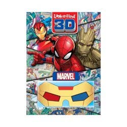 Marvel Look and Find 3D Activity Book with 3D Glasses (Hardcover)