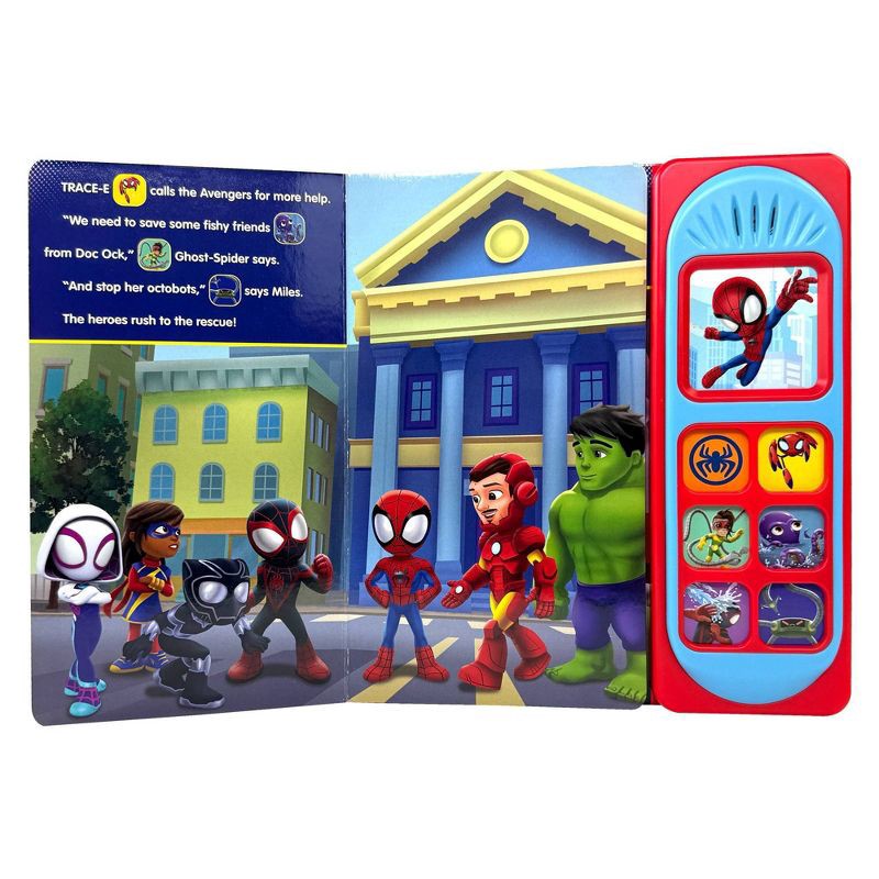 slide 3 of 5, Marvel Spidey and His Amazing Friends - Spidey Makes a Splash Little Sound (Board Book), 1 ct