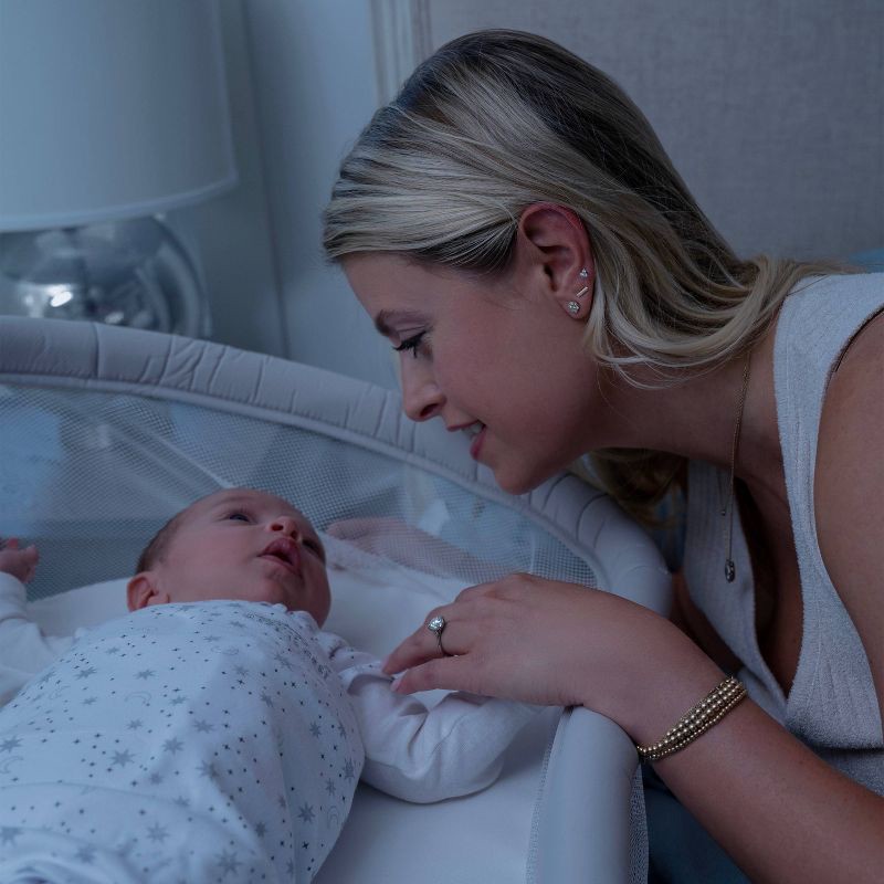 slide 8 of 9, HALO Innovations HALO BassiNest Soothing Swivel Sleeper 3.0 Baby Bassinet - Gray, 1 ct