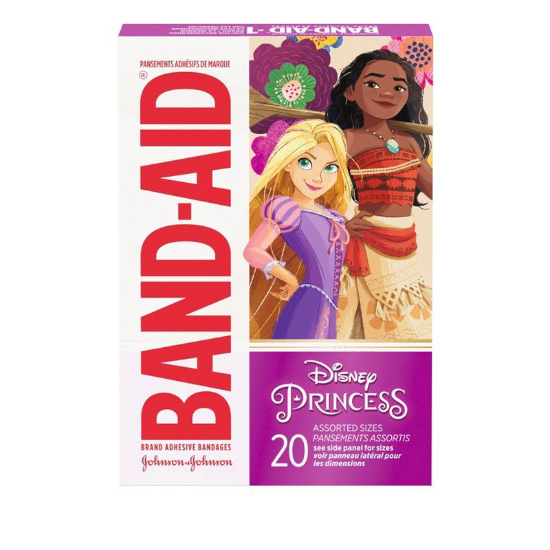 slide 2 of 7, Band-Aid Disney Princess Adhesive Bandages - 20ct, 20 ct