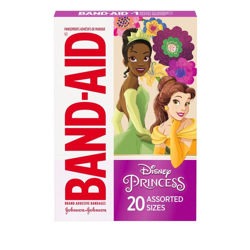 slide 1 of 7, Band-Aid Disney Princess Adhesive Bandages - 20ct, 20 ct