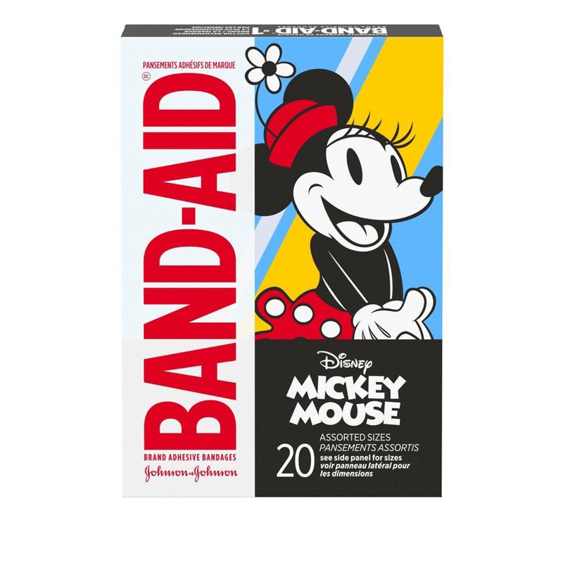 slide 2 of 8, Band-Aid Mickey Mouse Adhesive Bandages - 20ct, 20 ct