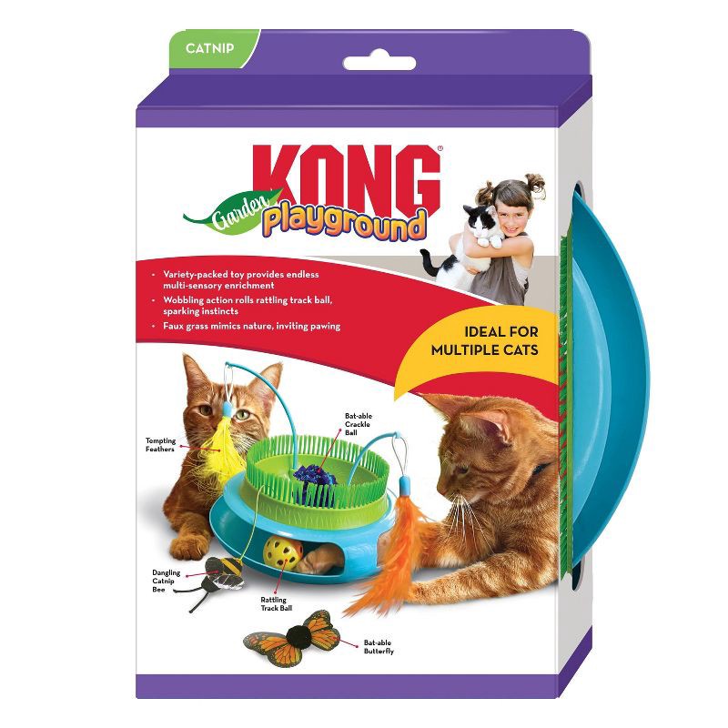 slide 2 of 3, KONG Playground Garden Cat Toy, 1 ct