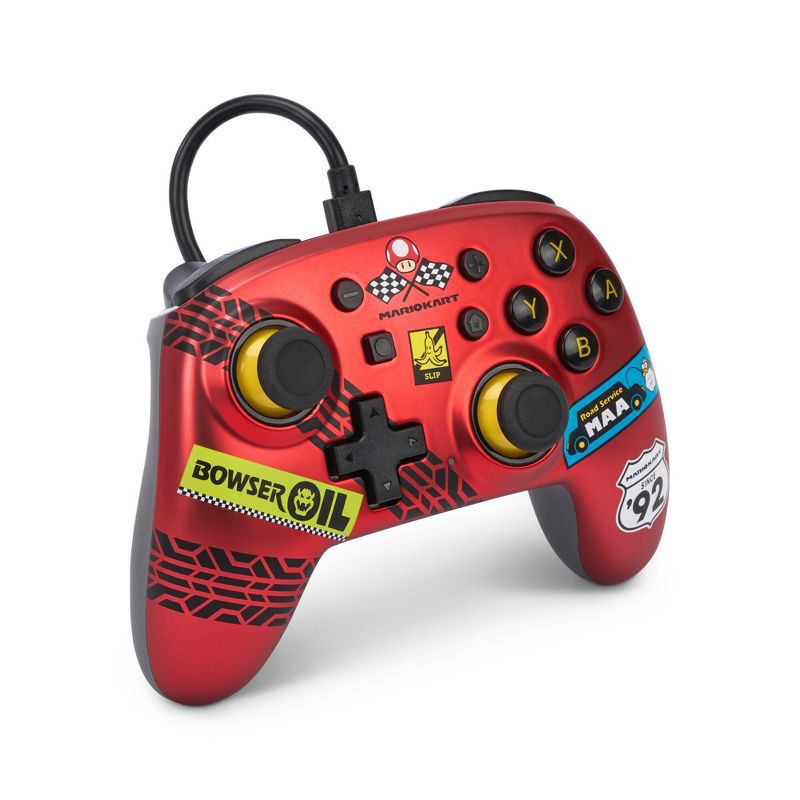 PowerA Wired Nano Controller for Nintendo Switch - Mario Kart: Racer Red