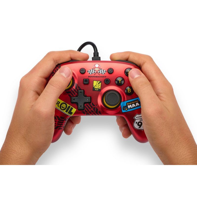 PowerA Wired Nano Controller for Nintendo Switch - Mario Kart: Racer Red