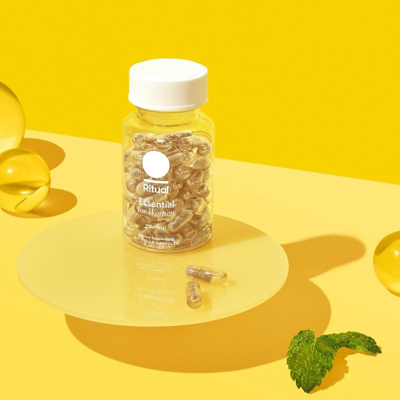 slide 8 of 11, Ritual Postnatal Multivitamin with Vegan Omega-3 DHA, Choline, and Vitamins A, C, D3 and Zinc Vegan Capsules - Mint Essenced - 60ct, 60 ct