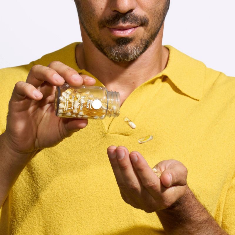 slide 11 of 11, Ritual Multivitamin for Men 18+ with Vegan Omega-3 DHA, Vitamin D3 and B12 Vegan Capsules - Mint Essenced - 60ct, 60 ct