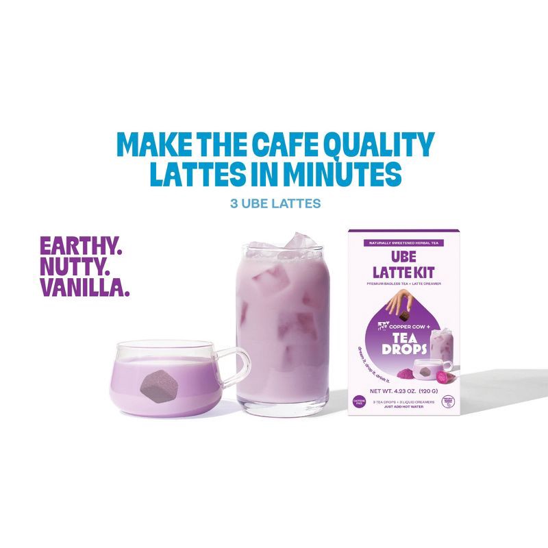 Tea Drops & Copper Cow Ube Latte Kit - World Market