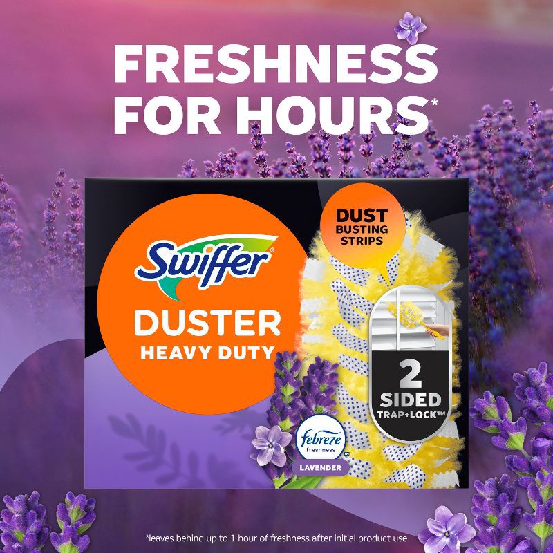 slide 5 of 16, Swiffer Lavender Dusters Multi-Surface Heavy Duty Refills - 11ct, 11 ct