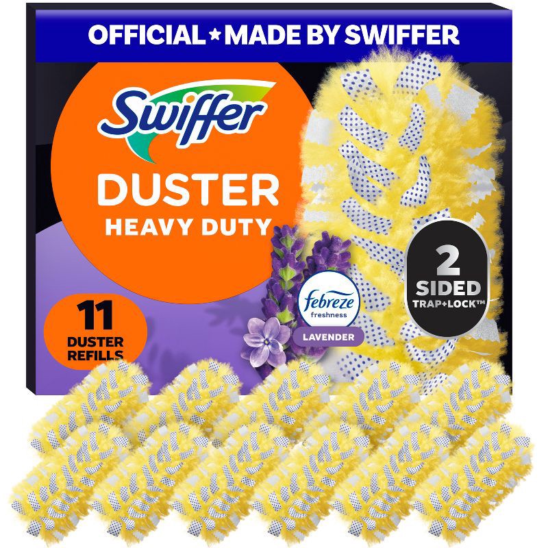 slide 1 of 16, Swiffer Lavender Dusters Multi-Surface Heavy Duty Refills - 11ct, 11 ct