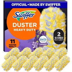 Swiffer Lavender Dusters Multi-Surface Heavy Duty Refills - 11ct: Cotton, Floor Application