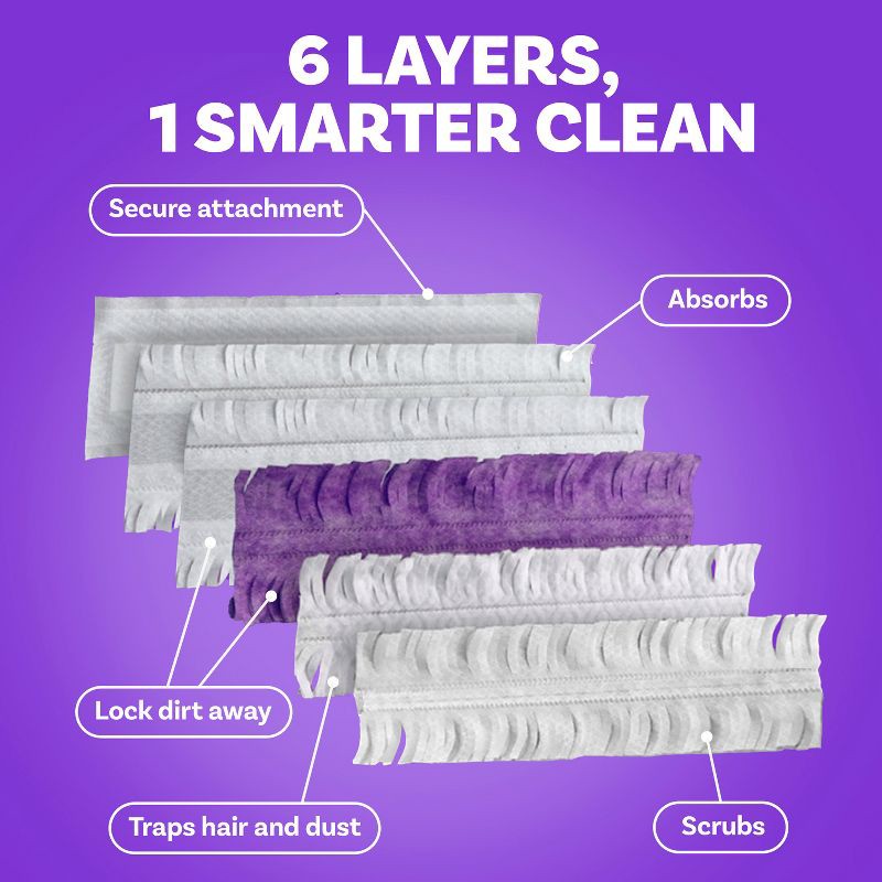 slide 5 of 12, Swiffer Power Mop Multi-Surface Mopping Pad Refills for Floor Cleaning - 5ct, 5 ct