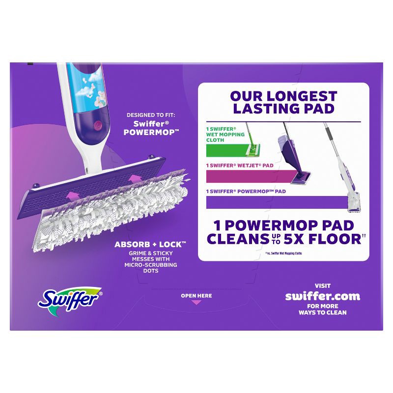 slide 8 of 12, Swiffer Power Mop Multi-Surface Mopping Pad Refills for Floor Cleaning - 5ct, 5 ct