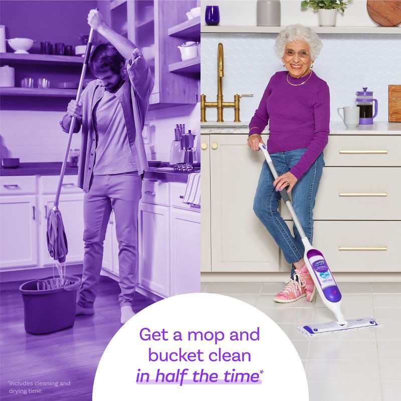 slide 4 of 7, Swiffer Power Mop Multi-Surface Mop Kit for Floor Cleaning, 1 ct
