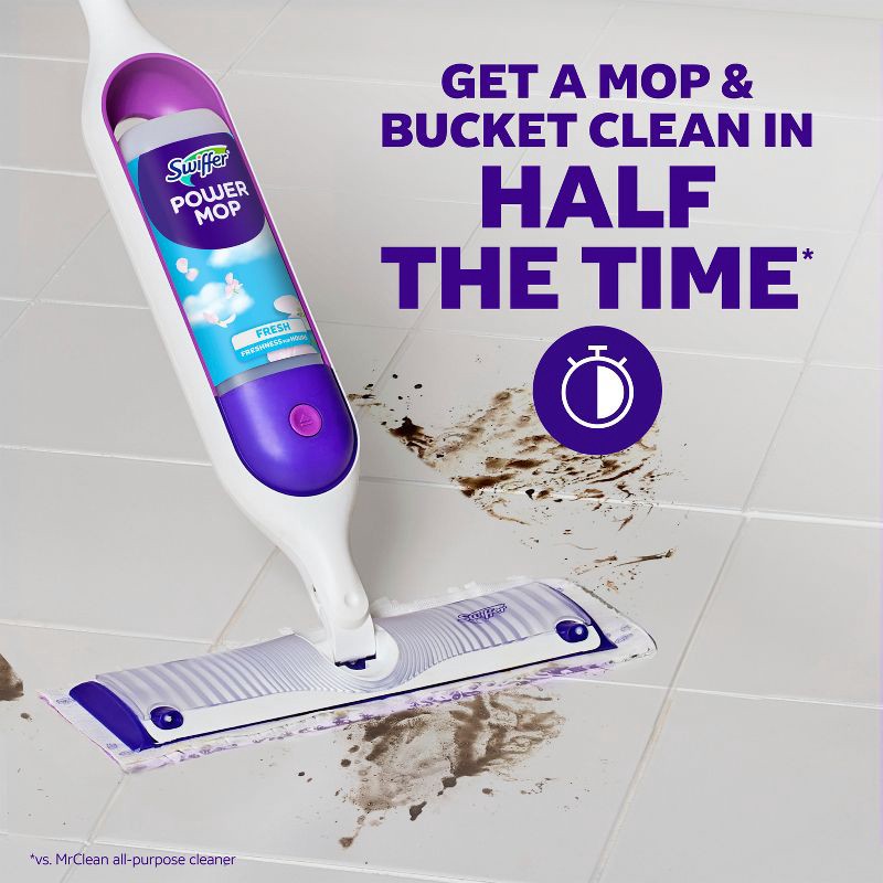 slide 4 of 11, Swiffer Fresh Power Mop Floor Cleaning Solution - 2ct, 2 ct