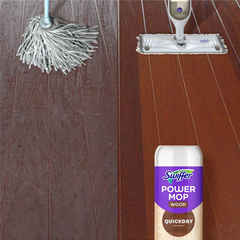 slide 15 of 15, Swiffer Power Mop Wood Mopping Pad Refills for Floor Cleaning - 5ct, 5 ct