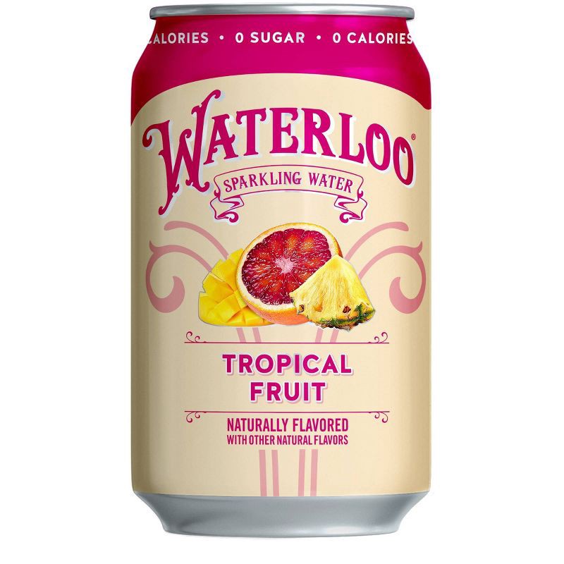 slide 2 of 6, Waterloo Sparkling Water Waterloo Tropical Fruit Sparkling Water - 8pk/12 fl oz Cans, 8 ct; 12 fl oz