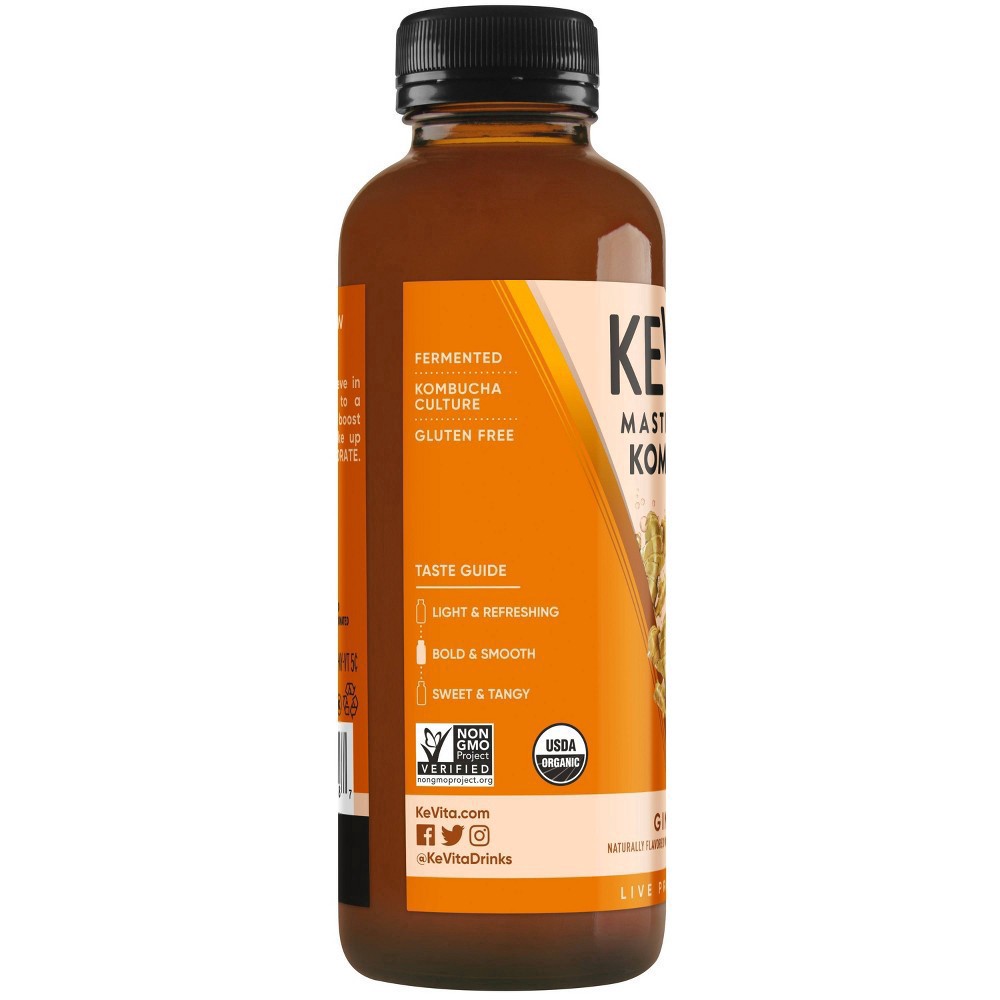 slide 2 of 4, KeVita Ginger Master Brew Kombucha- 15.2 fl oz, 15.2 fl oz