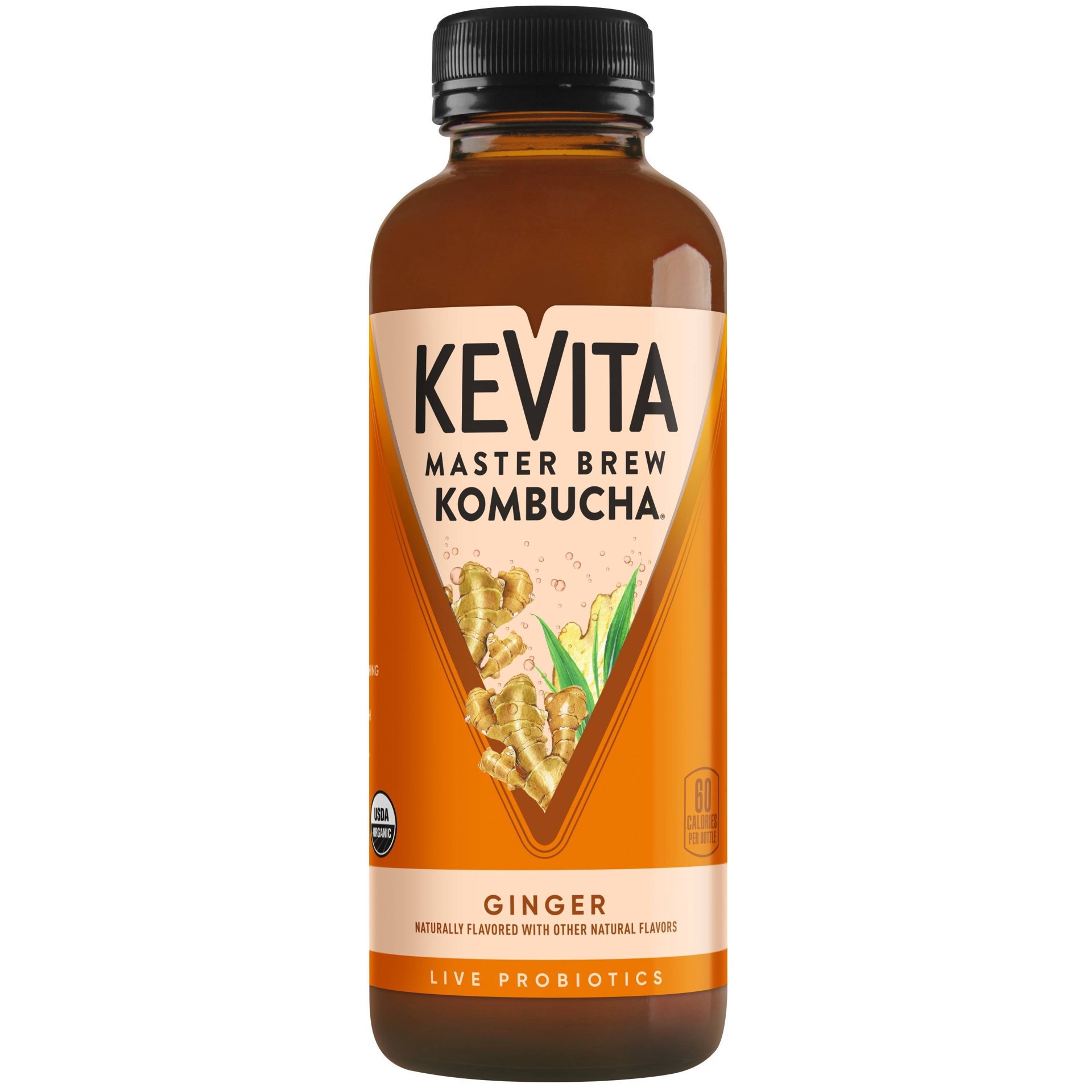 slide 1 of 4, KeVita Ginger Master Brew Kombucha- 15.2 fl oz, 15.2 fl oz