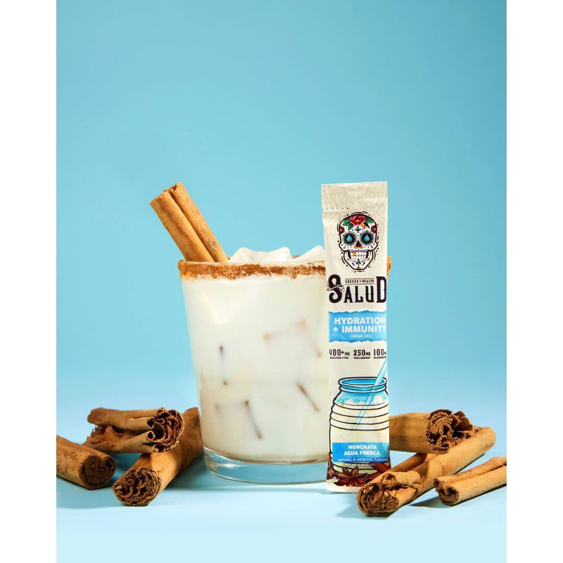 slide 2 of 6, Salud Hydration + Immunity Horchata Drink Mix - 6pk/0.21 oz Sticks, 6 ct, 0.21 oz