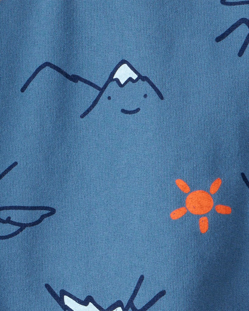 slide 2 of 2, Carter's Carters Toddler Boy 2-Piece DayDream Fleece Mountain Quarter-Zip & Jogger Set - Blue Blue 4T, 2 pc