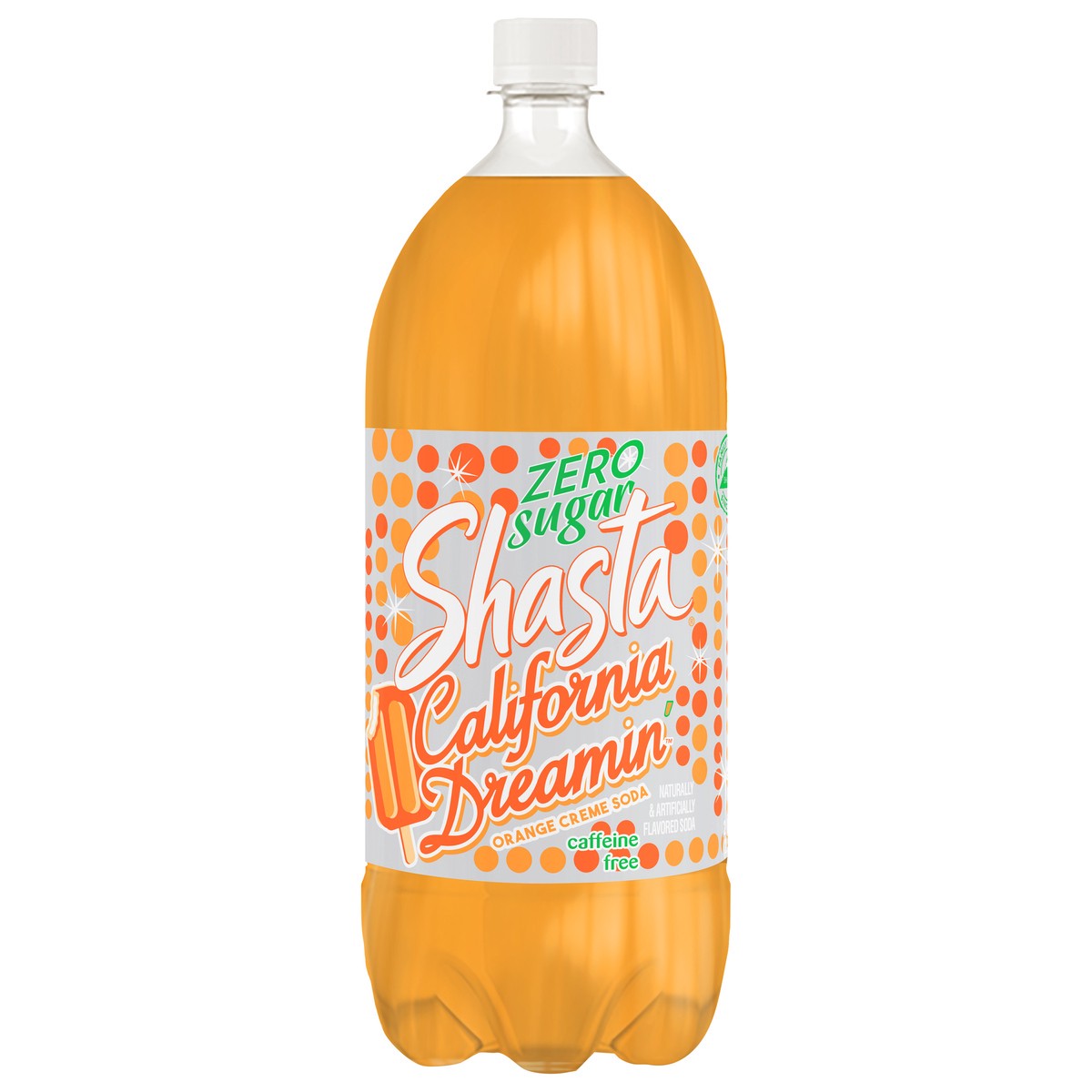 slide 1 of 6, Shasta Zero Sugar California Dreamin- 2 liter, 2 liter