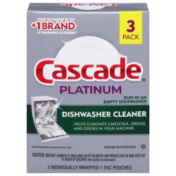 Cascade Platinum Dishwasher Cleaner 3 ea