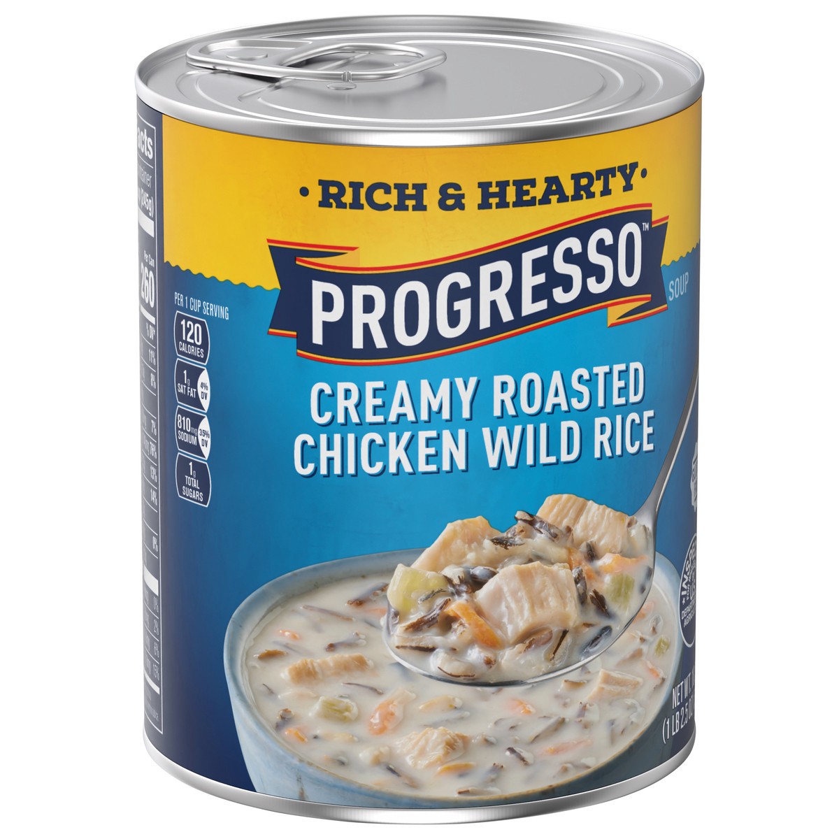 slide 13 of 13, Progresso Rich & Hearty, Creamy Roasted Chicken Wild Rice Canned Soup, Gluten Free, 18.5 oz., 18.5 oz