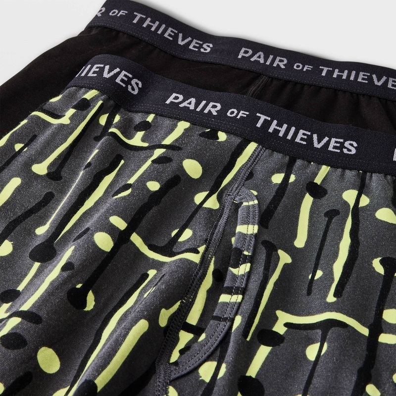 Pair of Thieves Men's 2pk Super Soft Boxer Briefs - Black/White XL