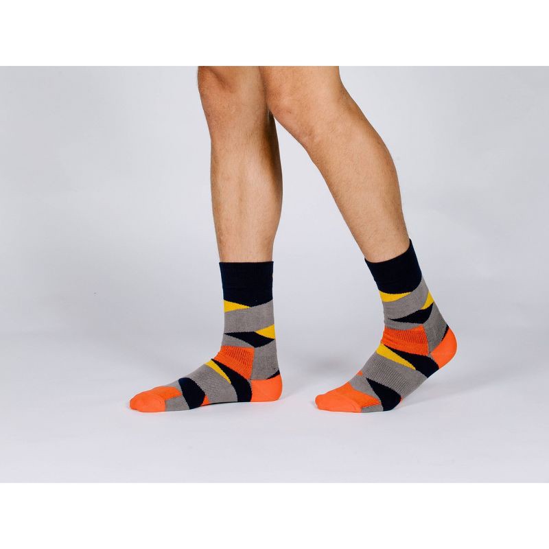 slide 4 of 4, Pair of Thieves Men's Fruits Cushion Crew Socks - Gray 6-12, 1 ct