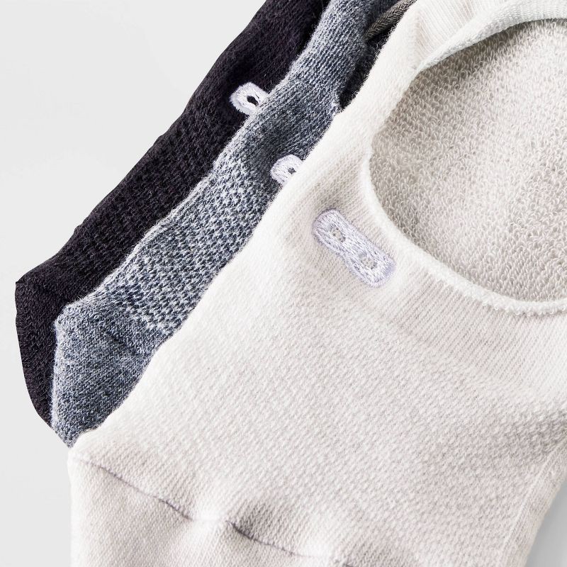 slide 3 of 3, Pair of Thieves Men's Neutral No Show Socks 3pk - Gray 6-12, 3 ct