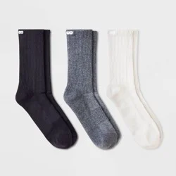 Pair of Thieves Men's Neutral Crew Socks 3pk - Gray 6-12