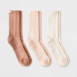 Pair of Thieves Men's Neutral Crew Socks 3pk - Blush 6-12