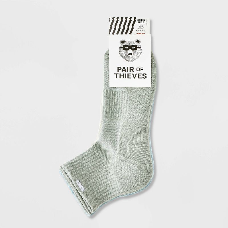 slide 2 of 3, Pair of Thieves Men's Neutral Ankle Socks - Light Blue 6-12, 1 ct
