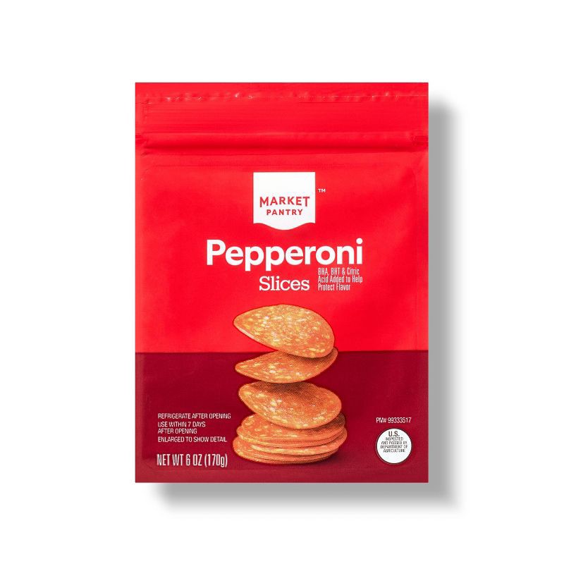 slide 1 of 4, Pepperoni - 6oz - Market Pantry™, 6 oz