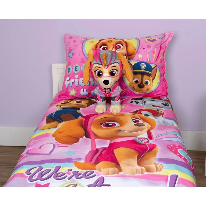 slide 8 of 8, PAW Patrol Movie Glow in The Dark Skye Kids' Pillow Buddy Pink, 1 ct