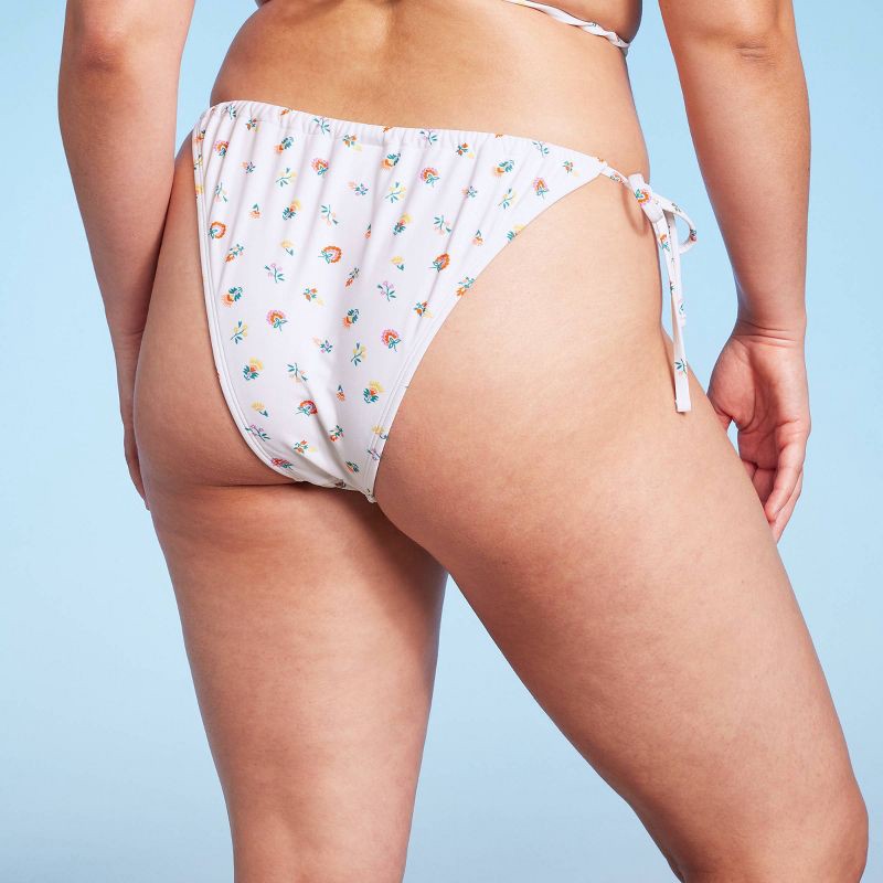 Women's Side-tie Adjustable Coverage Ultra High Leg Bikini Bottom - Wild  Fable™ Floral Print : Target