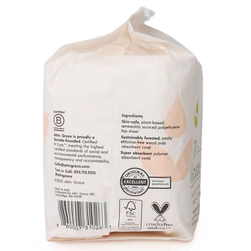 slide 3 of 10, Attn: Grace Incontinence Pads - Moderate Absorbency - 14ct, 14 ct