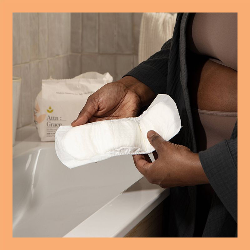 slide 6 of 10, Attn: Grace Incontinence Pads - Moderate Absorbency - 14ct, 14 ct
