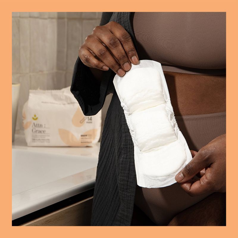slide 7 of 10, Attn: Grace Incontinence Pads - Moderate Absorbency - 14ct, 14 ct
