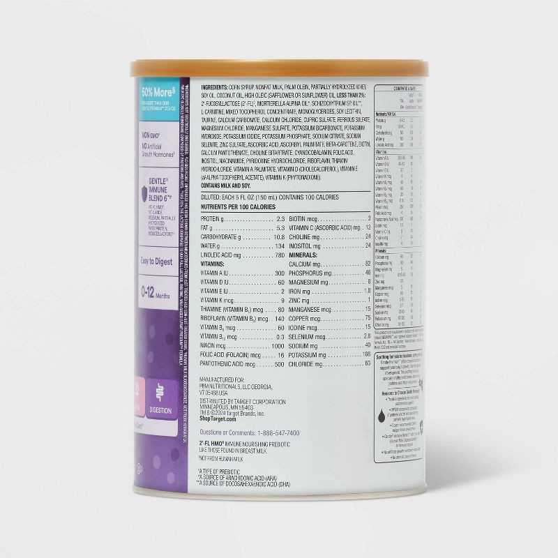 slide 4 of 7, Gentle Premium Powder Infant Formula - 34oz - up&up™, 34 oz