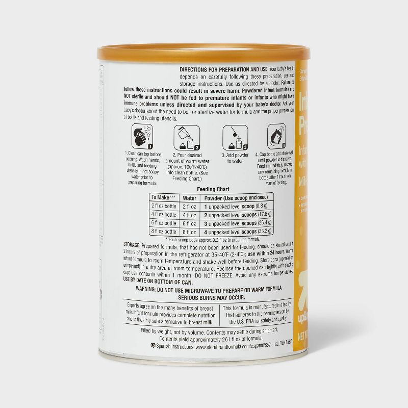 slide 4 of 7, Premium Powder Infant Formula - 36oz - up&up™, 36 oz
