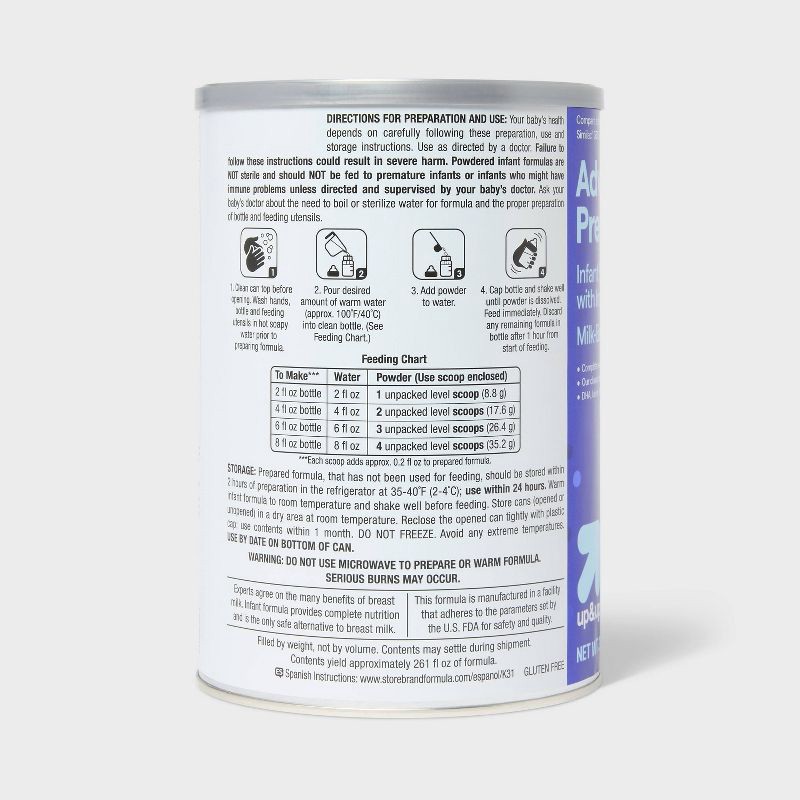 slide 5 of 7, Advantage Premium Powder Infant Formula - 36oz - up&up™, 36 oz